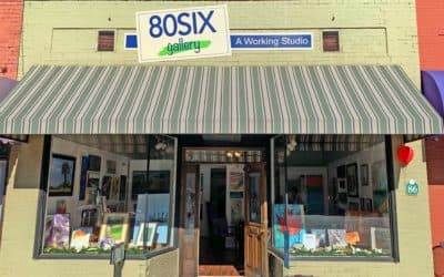 80SIX Gallery storefront in downtown Tryon